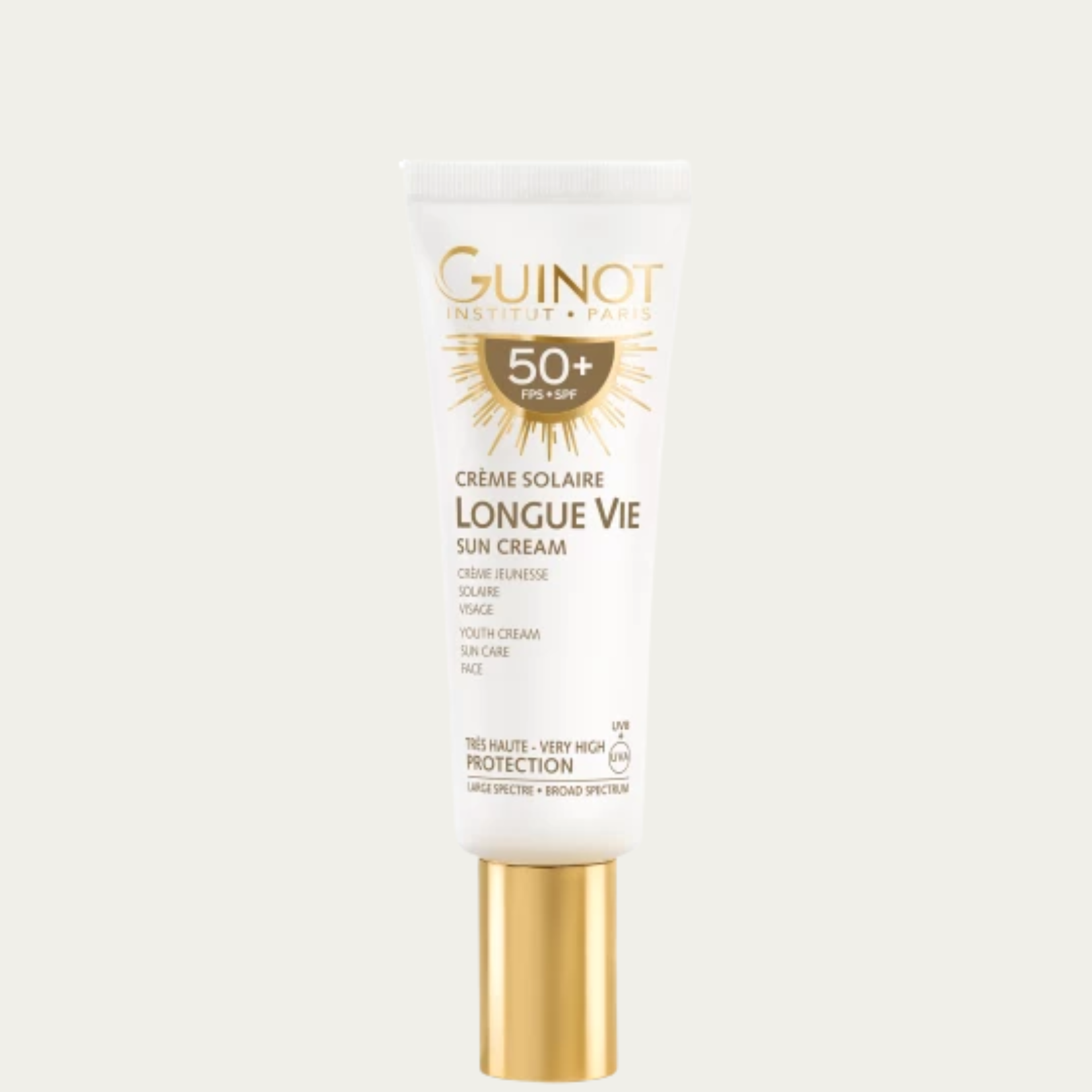 GUINOT LONGUE VIE SUN JAUNINAMASIS KREMAS NUO SAULĖS SU SPF 50+, 50 ml