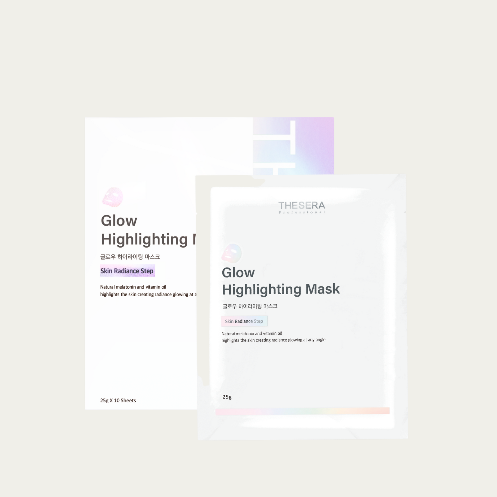 THESERA GLOW ŠVYTĖJIMO SUTEIKIANTI VEIDO KAUKĖ, 1 vnt. (25 g.)