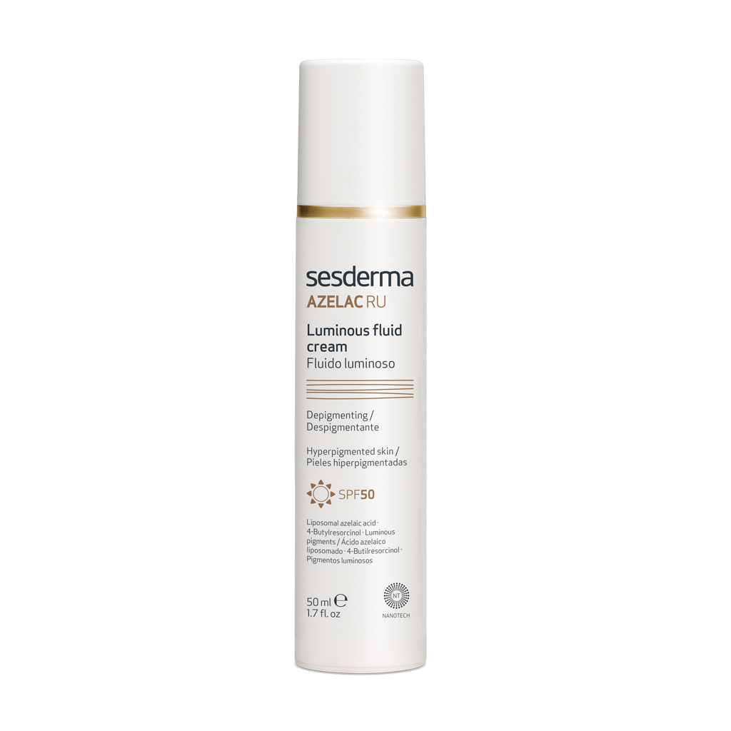 SESDERMA AZELAC RU SPINDESĮ SUTEIKIANTIS KREMINIS FLUIDAS SPF50, 50 ml