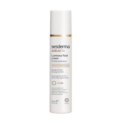 SESDERMA AZELAC RU SPINDESĮ SUTEIKIANTIS KREMINIS FLUIDAS SPF50, 50 ml