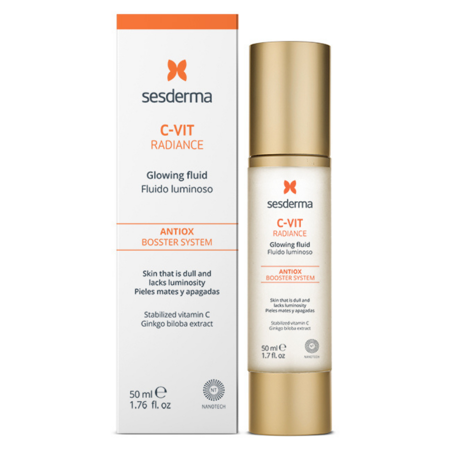 SESDERMA C-VIT ŠVYTĖJIMO SUTEIKIANTIS FLUIDAS, 50 ml